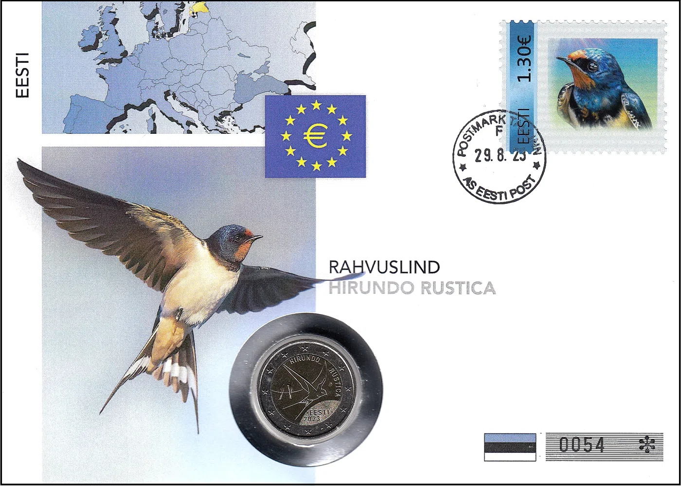 ESTONSKA NACIONALNA PTICA - KMEČKA LASTOVKA
